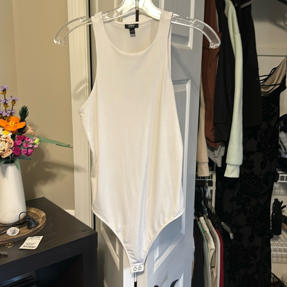 Express body contour white bodysuit